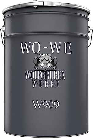 WO-WE Vernice per Metallo 4in1 Antiruggine Pronta All'Uso Ferro OPACA W909 Grigio antracite - 5L
