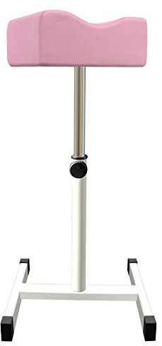 LOVEVLOGY Taburete de pedicura, cuidado de los pies de manicura, altura ajustable de la silla reposapiés para salón de uñas, masaje de spa, salón de belleza, clavo, rosa