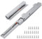 EFUTURETIME 2 x 20 cm Schubladenschienen Vollauszug 38 cm Schubladenauszug Softclose Schwerlast, Unterflurführung Bodenmontage mit 26 Schrauben