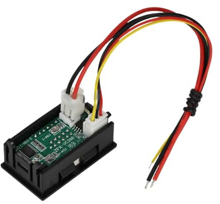 Voltmètre - Testeur Multimètre | Multimètre Numérique | Ampèremètre LED CC | Voltmètre Numérique 0-100 V | Voltmètre À Affichage De Tension CC 2 En 1 Passionnés De Technologie Voltmètre CC | Affichage