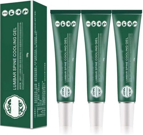 Gokame 3pcs Gel de compression froide type lombaire, gel rafraîchissant pour colonne lombaire, 20g/pc