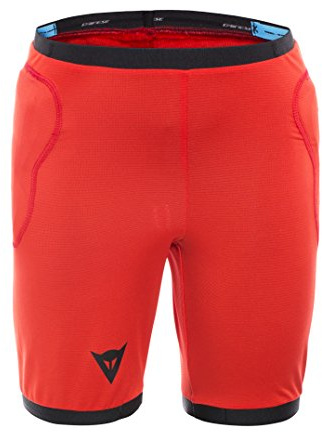 Dainese Scarabeo Safety Shorts, Kinder Hose mit Polstern MTB, Schwarz/Rot, JL