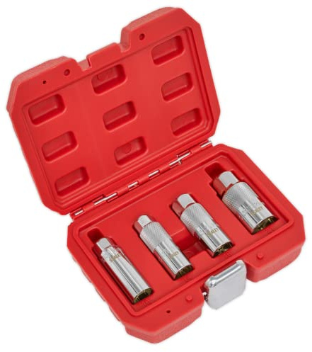 Magnetic Spark Plug Socket Set 4pc 3/8''Sq Drive