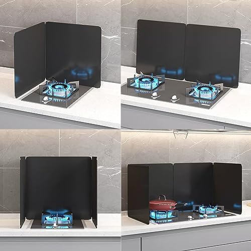LIYI929GP Plegable Protección contra Salpicaduras, Panel De Protección Pared Ahorra Espacio, Protector Antisalpicaduras Duradera Accesorios Cocina Fácil De Limpiar Estufa Aceite Cubre Salpicaduras