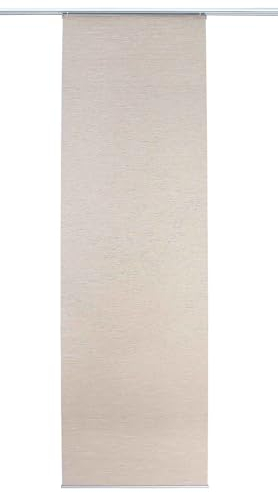 Gardinenbox Schiebegardine HxB 245x60 cm Sand »AMSTERDAM« strukturiert gerader Fall mit Paneelwagen und Alu Beschwerungsstange, 2023740