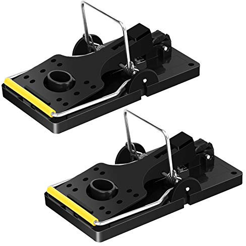 Large Size Rat Traps, Professional Heavy Duty Snap Traps, Mouse Traps That Kill Instantly, Reusable Rodent Traps for Indoors Outdoors, 2 Pack