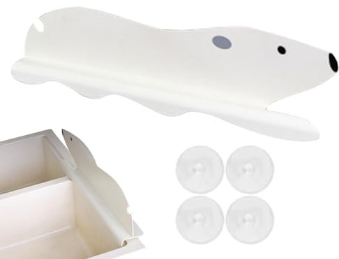 Nkmujil Paraspruzzi per lavello, paraspruzzi d'acqua, a di orso polare, potente ventosa per lavello