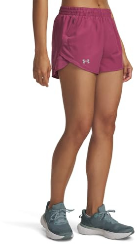 Under Armour Fly by 3In Pantalones Cortos Mujeres Rosa - Fuchsia Dusk/Fuchsia Dusk L