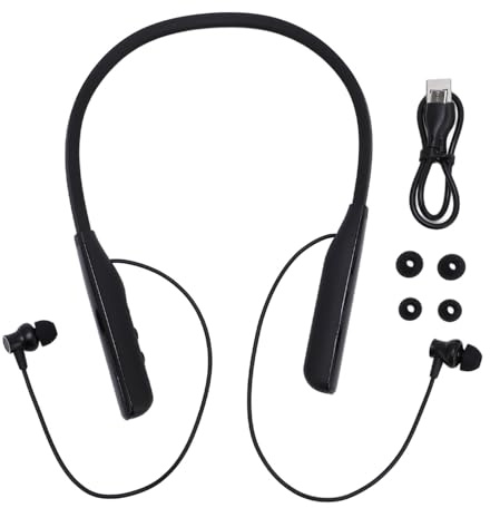 Oreilet Halsband Bluetooth -hörlurar, Trådlös Stereo Halsband öronsnäckor, Semi i öronhuvuden för Sport Affärs Träningskontor Cykel Spel Gym