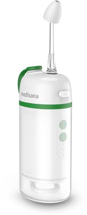 medisana NI 200 doccia nasale elettrica pieghevole per adulti, bambini e neonati, lavaggio nasale, risciacquo sinusale per la pulizia nasale con design pieghevole
