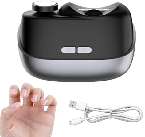 Coupe-ongles Électrique – ABS 3,46 X 2,6 X 1,34 Pouces, Polisseuse Portable À Double Vitesse, Lumière De Précision LED, Stockage Des Restes D'ongles, Rechargeable De Type C | Toilettage À Domicile, Ki