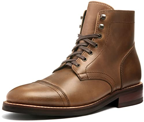 Thursday Boot Company Men's Captain Cap Toe Lace-up Boot, Natural, 9.5 UK