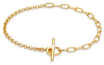 Elli Armband Damen Ketten-Mix Figaro Basic Stabverschluss aus 925 Sterling Silber