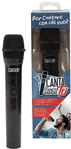 CANTA TU KARAOKE, Micrófono Karaoke inalámbrico 2022, Alcance 10 Metros, conexión fácil, frecuencia 202 MHz Compatible con Canta Tu 2022 (no Compatible con Canta Tu Pro 2023), Ideal para Karaoke