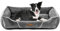 YITAHOME Hundebett für Hunde mittlerer Größe, Hundekissen,Hundebetten, 76x61cm, rutschfeste Unterseite Hundesofa,grau