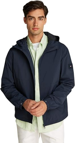 Tommy Hilfiger Cortavientos Hombre Hooded deportivo, Azul (Desert Sky), L