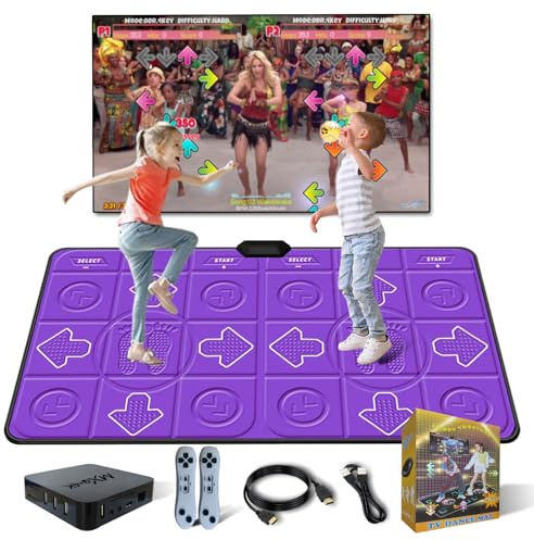 YRPRSODF Dance Mat for Kids and Adults, Double User Wireless Dance Pad Game for TV, Exercise Dancing Mat for Family Games,Gifts Ideas for Girls and Boys