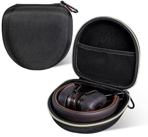 Étui pour casque Bluetooth On Ear compatible avec Marshall Major V/IV/III/II/5/4/3/2 (noir + or)