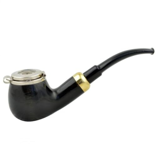 Mr. Brog KAISER nr. 25 Bent Apple tobakspipa – 15 cm – handarbete av päronträ – 3 mm metallstinger – presentidé män