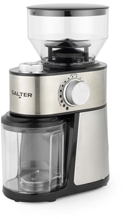 Salter Coffee Collection Burr Coffee Grinder, 12 Levels, 200g Hopper