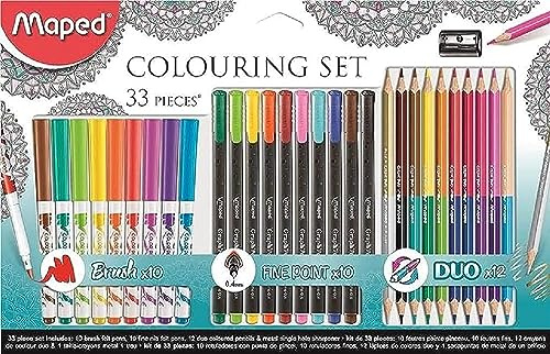 Maped Set de dibujo mandalas 33 piezas colores surtidos