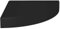 vidaXL Eckregal Schweberegal Wandregal Bücherregal CD DVD Regal Wandboard Hängeregal Wand Dekoregal Freischwebend Schwarz 25x25x3,8cm MDF