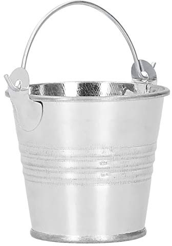 10 Pezzi Vasi per Piante, Mini Secchielli con Manici per Piante Giardinaggio Decorazioni, Secchio decorativo in ferro con manico per piccoli fiori, Caramelle, Bomboniera per Matrimonio 4,4×5,5 cm