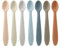 PandaEar Juego de 7 Cucharas de Silicona para la Alimentación del Bebé, Cucharas de Entrenamiento de Primera Etapa, Utensilios de Alimentación para Bebés, Cucharas de Destete con Punta Suave