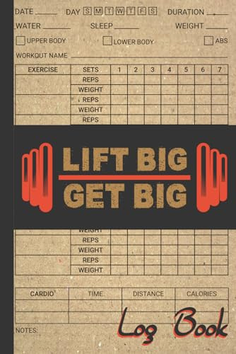 Weight Lifting Log Book: Workout and Fitness Journal for Men and Women: | To Track Gym & Home Workouts | Workout Planner - 6 x 9 140 pages