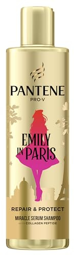 Pantene x Emily in Paris Repair & Protect Shampoing Sérum Édition Limitée 250ml. Nourrit les Cheveux Secs et Abîmés. Enrichi en Nutriments Pro-V et en Peptides de Collagène