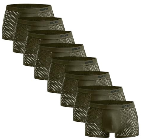 BOXR Underwear Boxers en Bambou - Lot de 8 - Doux comme de la Soie et Respirants (S-3XL)