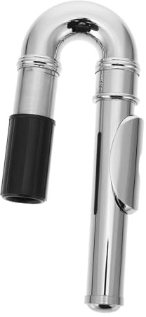 ibasenice Flute Mouthpiece Replacement Head Convenient Operation and Easy to Replace Silver Nickel Plated Sturdy Musical Instrument Accessories for Woodwind Players