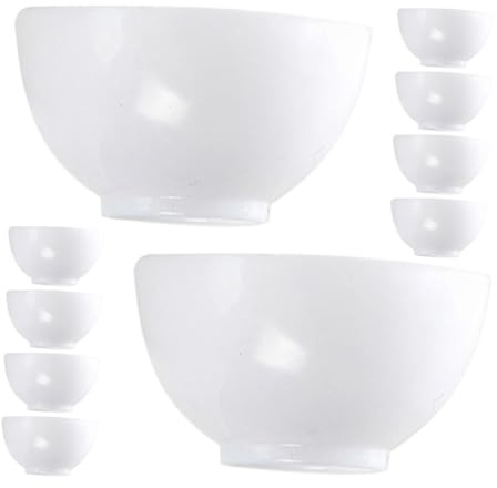 Veemoon Ensemble de 15 Mini Bols en Plastique Réalistes 3 Cm, Vaisselle Miniature pour Maison de Poupée, Accessoires la Cuisine Ludique et Décoration D’intérieur Miniature