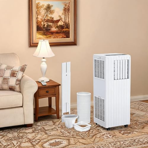 3-in-1 Portable Air Conditioner 7000 BTU, Mobile AC Unit with Cooling Fan and Dehumidifier with Low Power Consumption 780W 3.4A, for Bedroom Living Room Office Home, Energy Class A