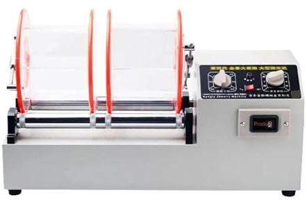 Máquina Pulidora, Pulidora rotativa de gran capacidad 11 kg for joyería, pulidora, , herramientas granallado, equipo K1320, rodillos(Double barrel)