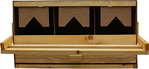 Hemel, Legenest, Legenester, Abrollnest, Hühnernest, Nest, Einlegematten 3 Legebuchten (Unterteil), für kleine Hühnerrassen, inkl. Legematten