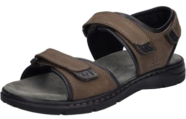 Josef Seibel Herren Klassische Sandalen Marlon 05,Weite G (Normal),Wechselfußbett,offene Schuhe,Strandschuhe,Brasil-Kombi,43 EU