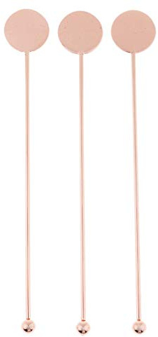 N / A Stir Sticks Swizzle Sticks Cocktail Agitador Bar Herramientas Accesorios Cobre 3pcs