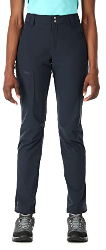 Rab Women's Incline Pants - Lightweight Breathable Trousers for Hiking, Trekking, & Climbing - Beluga - Small/28 Inseam