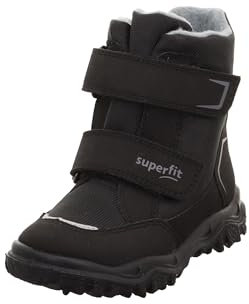 Superfit Jungen HUSKY warm gefütterte Gore-Tex Schneestiefel, SCHWARZ/HELLGRAU 0000, 39 EU