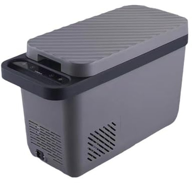 VIQUTRG Outdoor Car Refrigerator, 16L Portable Compressor Cooler for Car, RV, Truck, Van, Boat, Camping, Travel, Fishing, Grey