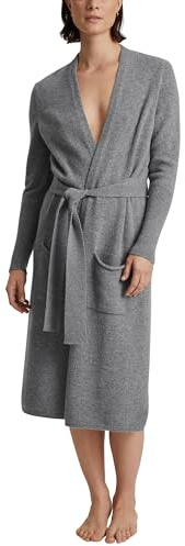 CALIDA The Cosy Collection Kimono Damen, aus 100% Merinowolle Cosy Grey melé 36-38