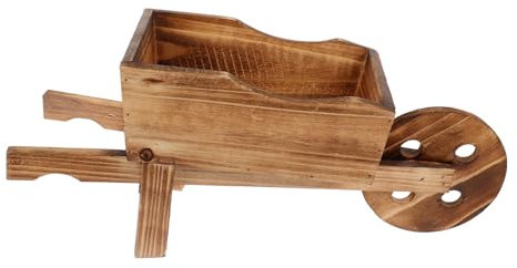 BESPORTBLE Pot De Fleurs Bois Forme De Chariot Décoratif pour Jardin Pot De Jardin Vintage