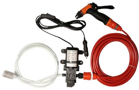 Pulitore auto – Kit di lavaggio auto per casa – Spruzzatore elettrico 12 V portatile per cerchioni pneumatici garage campeggio auto