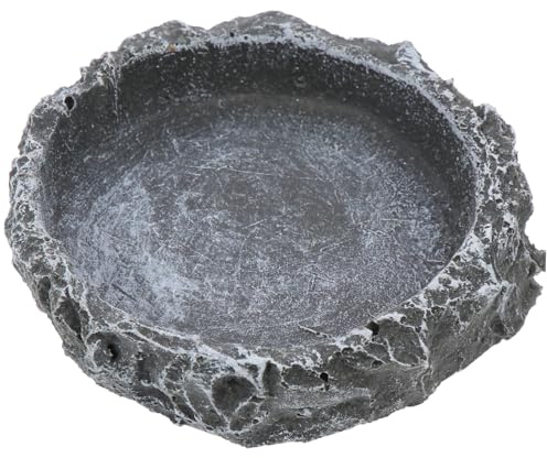 VICASKY Abreuvoir pour Serpent et Reptiles Gamelle Eau pour Terrarium Accessoire de Nourriture pour Lézards et Tortues Bassine de Nourriture Pratique