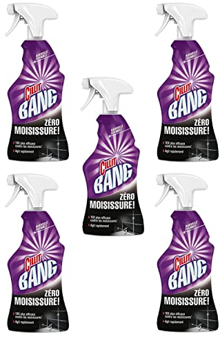 CILLIT BANG Lot de 5 Pistolets Nettoyant Surpuissant Anti-Moisissures - 750 ml