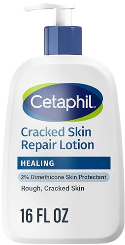 Cetaphil Cracked Skin Repair Lotion, 16 oz, For Very Rough & Cracked, Sensitive Skin, 24 Hour Hydration, Protects & Hydrates Cracked Skin, Hypoallergenic, Fragrance Free