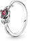 PANDORA Disney Die Schöne und das Biest Rose Ring in Sterling-Silber mit Zirkonia, Gr. 56, 190017C01-56