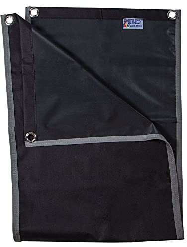Dura-Tech Stall Front Leg Wrap Holder | Color Black/Gray | Essential Horse Care Accessory | Stores Multiple Wraps & Bandages | Durable 600D Poly Material | Ideal for Home or Show Use