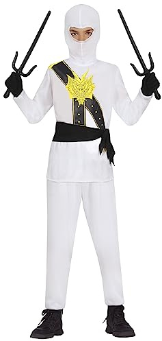 FIESTAS GUIRCA Vit ninja krigare kostym barn - Karate kostym för barn